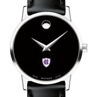 Holy Cross Women's Movado Museum with Leather Strap