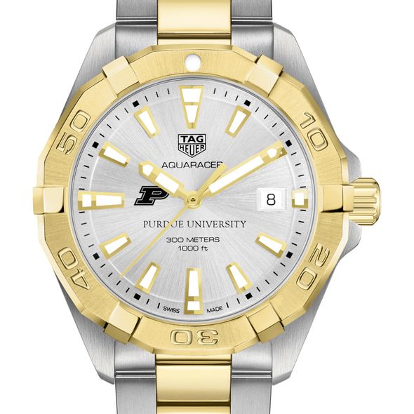 Purdue University Men's TAG Heuer Two-Tone Aquaracer