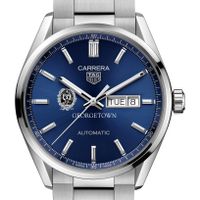 Georgetown Men's TAG Heuer Carrera with Blue Dial & Day-Date Window