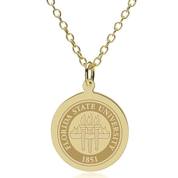 Florida State 14K Gold Pendant & Chain
