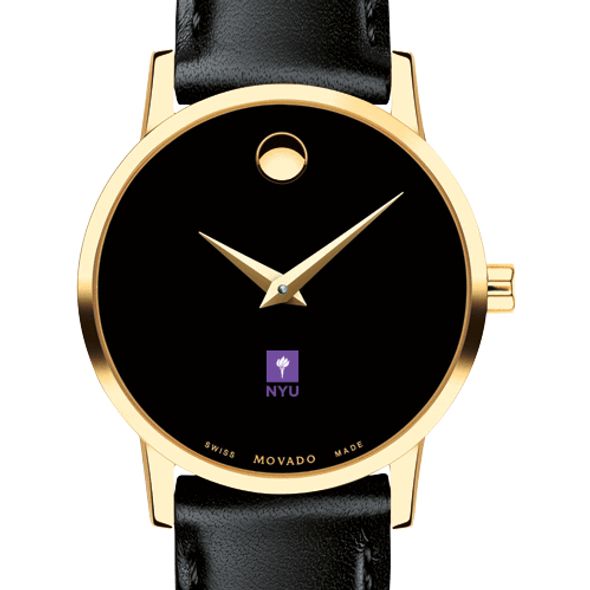 NYU Women's Movado Gold Museum Classic Leather - Image 1