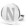 Northwestern University Cufflinks in Sterling Silver - Image 2