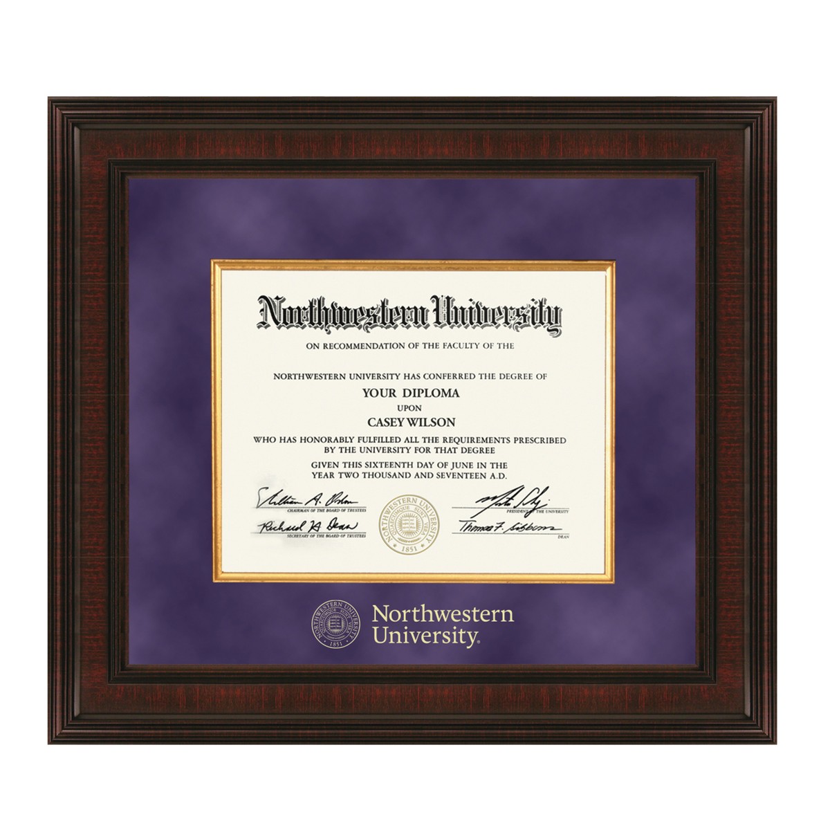 Northwestern University Diploma Frame - Excelsior | Graduation Gift