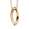 Harvard Monica Rich Kosann Poesy Ring Necklace in Gold - Image 1