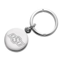Oklahoma State University Sterling Silver Insignia Key Ring