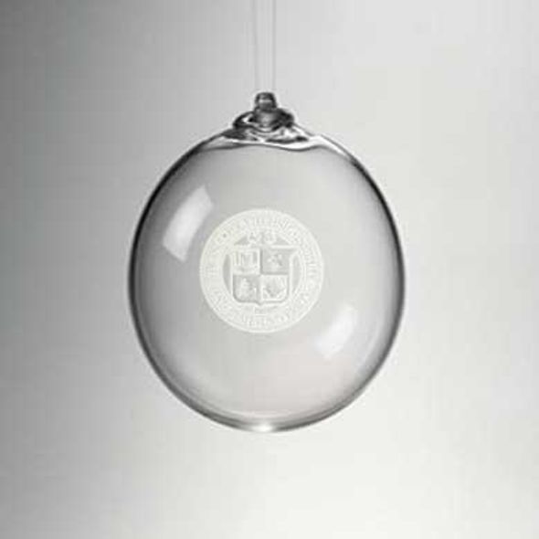 Virginia Tech Glass Ornament by Simon Pearce - Image 1