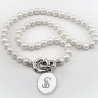Siena Pearl Necklace with Sterling Silver Charm