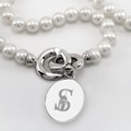Siena Pearl Necklace with Sterling Silver Charm - Image 2