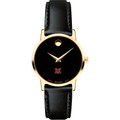 Miami University Women's Movado Gold Museum Classic Leather - Image 2