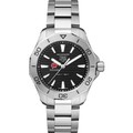 Wisconsin Men's TAG Heuer Steel Aquaracer with Black Dial - Image 2