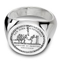 NYU Sterling Silver Round Signet Ring - Image 1
