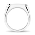 NYU Sterling Silver Round Signet Ring - Image 4