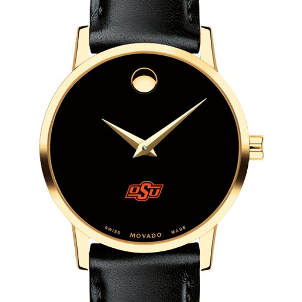 Oklahoma State University Women's Movado Gold Museum Classic Leather - Image 1