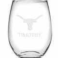 Texas Longhorns Stemless Wine Glasses Made in the USA - Set of 4 - Image 2