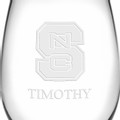 NC State Stemless Wine Glasses Made in the USA - Set of 2 - Image 3