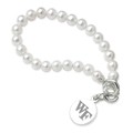 Wake Forest Pearl Bracelet with Sterling Silver Charm - Image 1
