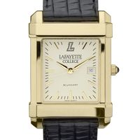 Lafayette Men's Gold Quad with Leather Strap