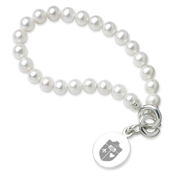 St. John's Pearl Bracelet with Sterling Silver Charm - Image 1