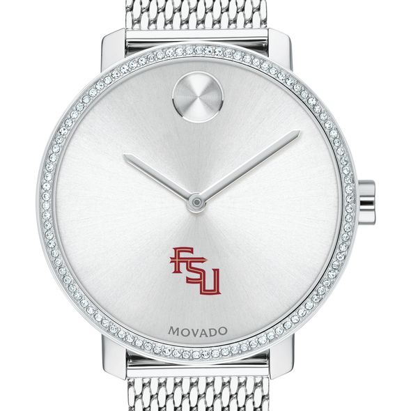 FSU Women's Movado Bold with Crystal Bezel & Mesh Bracelet - Image 1