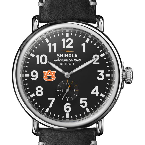 Auburn Shinola Watch, The Runwell 47mm Black Dial - Image 1