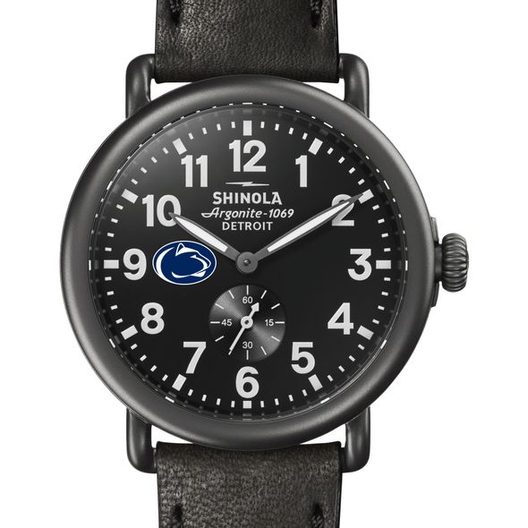 Penn State Shinola Watch, The Runwell 41mm Black Dial - Image 1