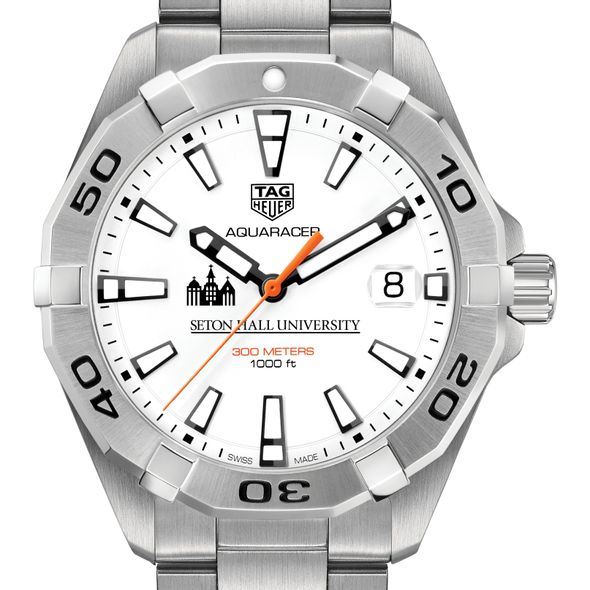 Seton Hall Men's TAG Heuer Steel Aquaracer - Image 1