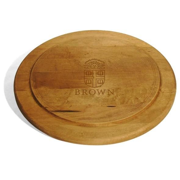 Brown Round Bread Server