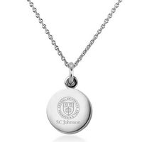 SC Johnson College Necklace with Charm in Sterling Silver