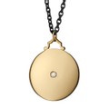 West Point Monica Rich Kosann Round Charm in Gold with Stone - Image 1