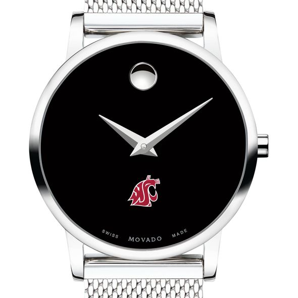 Washington State University Women's Movado Museum with Mesh Bracelet