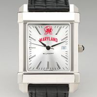 Maryland Men's Collegiate Watch with Leather Strap