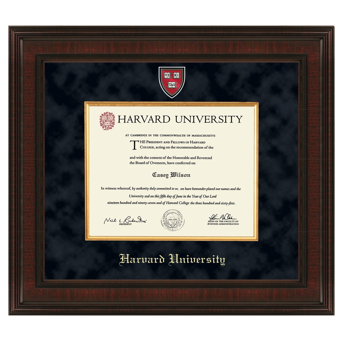 Harvard Diploma Frame Excelsior Graduation Gift Selection