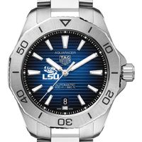 LSU Men's TAG Heuer Steel Automatic Aquaracer with Blue Sunray Dial