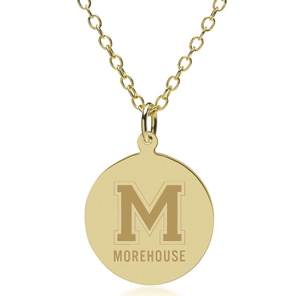 Morehouse 18K Gold Pendant & Chain - Image 1