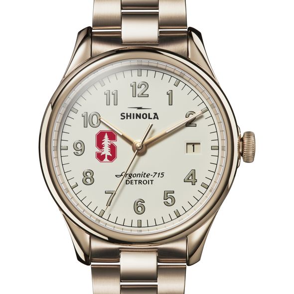 Stanford Shinola Watch, The Vinton 38mm Ivory Dial - Image 1