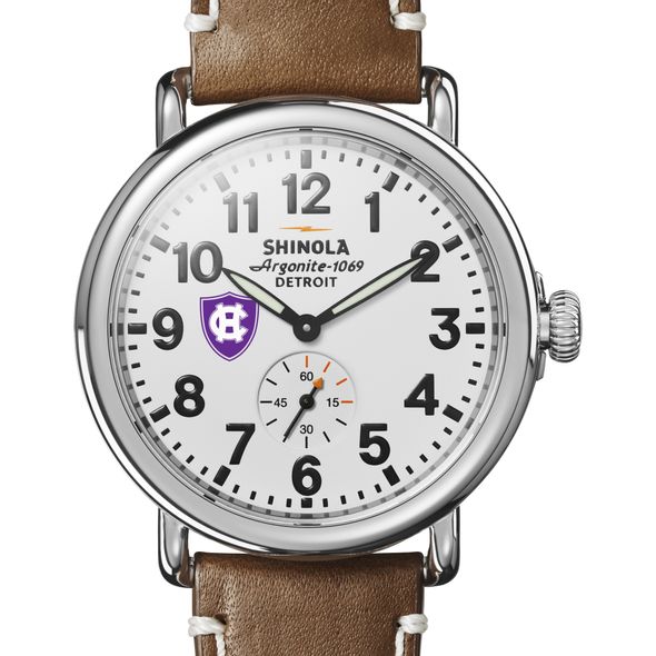 Holy Cross Shinola Watch, The Runwell 41mm White Dial - Image 1