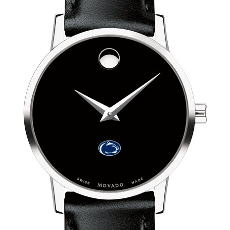 Penn State Women's Movado Museum with Leather Strap