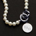 Kappa Alpha Theta Pearl Necklace with Sterling Silver Charm - Image 2