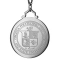 Virginia Tech Monica Rich Kosann Round Charm in Silver with Stone - Image 2