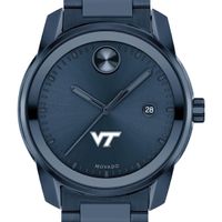 Virginia Tech Men's Movado BOLD Blue Ion with Date Window