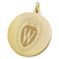 Wisconsin 18K Gold Charm - Image 2