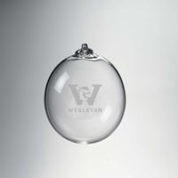Wesleyan Glass Ornament by Simon Pearce