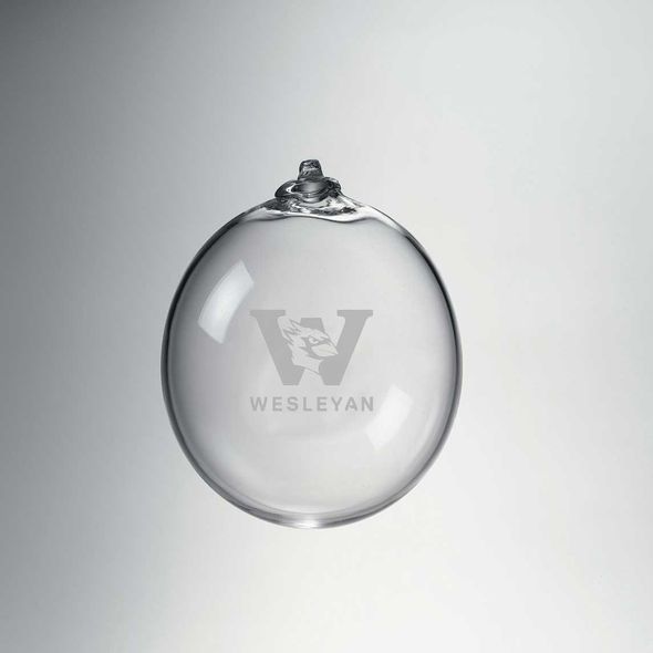 Wesleyan Glass Ornament by Simon Pearce - Image 1