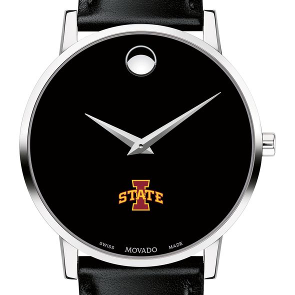 Iowa State Men's Movado Museum with Leather Strap - Image 1
