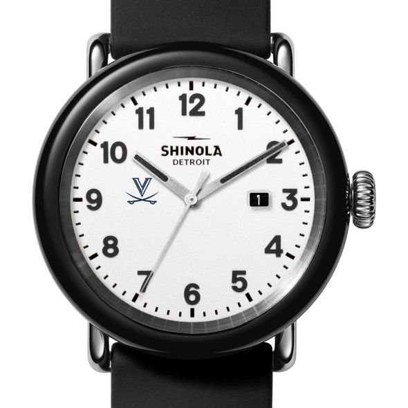 University of Virginia Shinola Watch, The Detrola 43mm White Dial at M.LaHart & Co. - Image 1