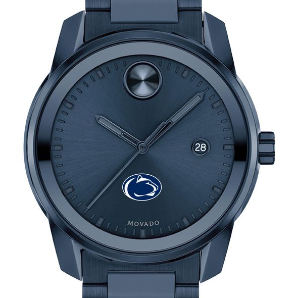 Penn State University Men's Movado BOLD Blue Ion with Date Window - Image 1