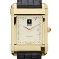 NYU Men's Gold Quad with Leather Strap - Image 1