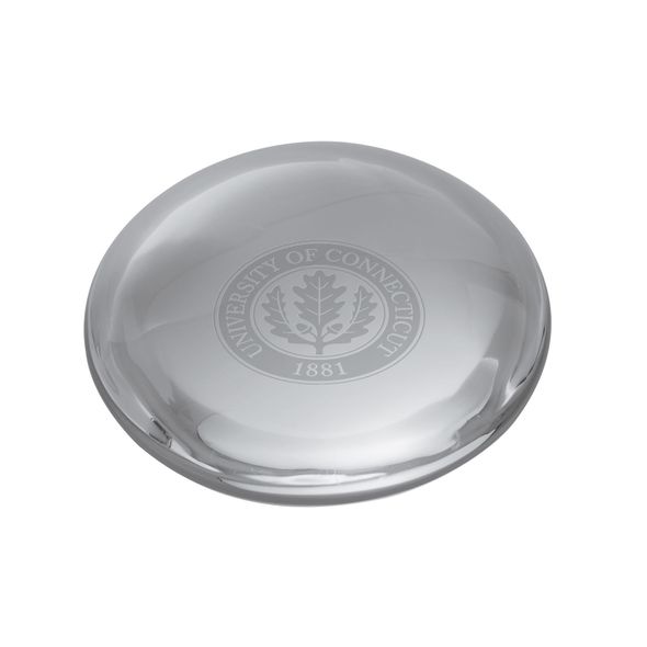 UConn Glass Dome Paperweight by Simon Pearce - Image 1