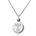 Temple Necklace with Charm in Sterling Silver - Image 1
