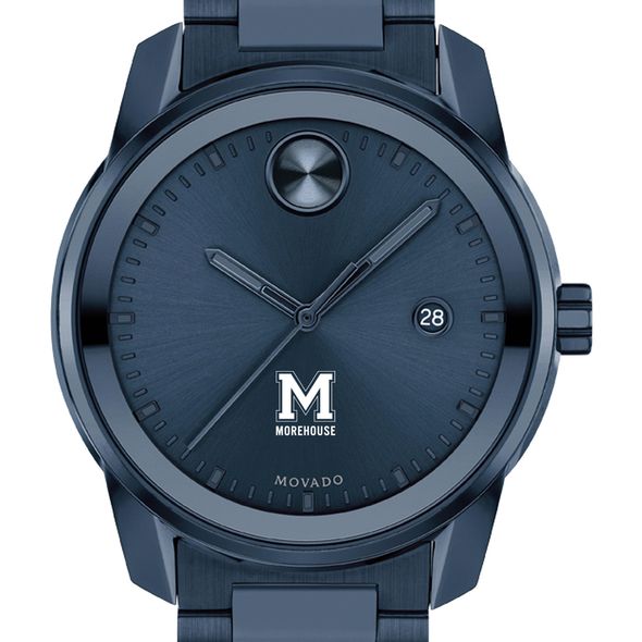 Morehouse College Men's Movado BOLD Blue Ion with Date Window